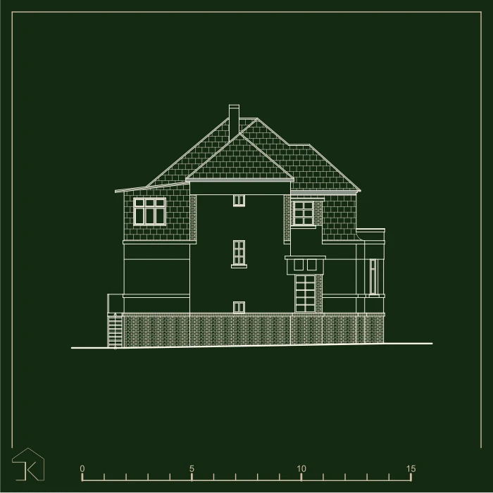 Vila Poděbrady — výkres 2